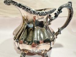 Vintage Towle Grand Duchess Silverplate 4PC Tea Set Tea Pot Coffee Pot Excellent