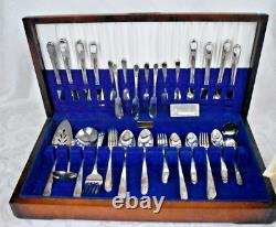 Vintage WM Rogers Silverplate 82 Piece Beloved Pattern Silverware Lot Set