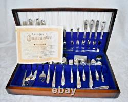 Vintage WM Rogers Silverplate 82 Piece Beloved Pattern Silverware Lot Set