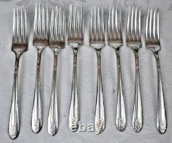 Vintage WM Rogers Silverplate 82 Piece Beloved Pattern Silverware Lot Set