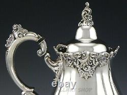 Vintage Wallace Baroque Silverplate TEA & COFFEE 5PC SET 281-285