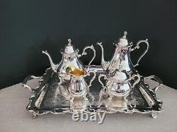 Vintage Webster Wilcox International Silver Co. 5-pc Tea Set