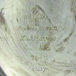 Vintage Wilcox International DuBarry Silverplate 6 Piece Tea Set with Tipping Pot