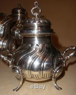 Vintage beautiful tea set teapot Tane JRC sterling silver Mexico Mexican heavy