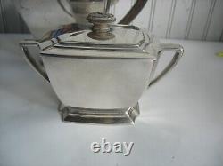 Vtg 4 pc ROGERS BROTHERS Legacy Silverplate ART DECO Tea Service Set c1929