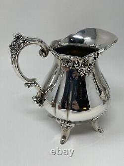 Vtg Baroque by Wallace Silverplate Coffee Tea Set Sugar Creamer 281 282 283 284