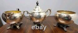 WM Rogers Silver Plate Vtg Coffee Tea Service 7 Piece Set