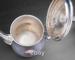 WM Rogers Silver Plate Vtg Coffee Tea Service Serving Tray 5 Piece Set