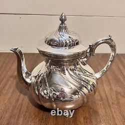 WMF Germany Silverplate Tea/Coffee Set 5 Piece Collection Elegant Antique Rare