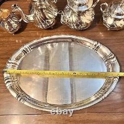 WMF Germany Silverplate Tea/Coffee Set 5 Piece Collection Elegant Antique Rare