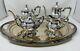 Wallace #6689 Silverplate 6 Piece Coffee/tea Service With Tray
