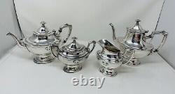 Wallace #6689 Silverplate 6 Piece Coffee/Tea Service With Tray