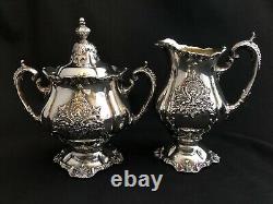 Wallace Christopher Wren Silver Plate Tea Service Set Coffee Teapot 5 Pc