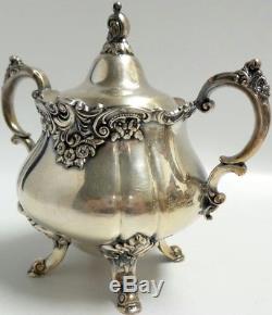 Wallace Grand Baroque Silver Plate Tea / Coffee 9 Piece Service Set