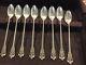 Wallace Grande Baroque Sterling Silver Iced Tea Spoons Set Of 8