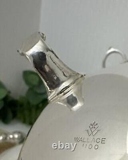 Wallace La Raine Tea Set Silver Plated 5 Pcs. Tea & Coffee Service Set with Tray