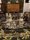 Wallace Rose Point #1200 Silver Plate 6 Piece Coffee/tea Set With Tray, Stunning