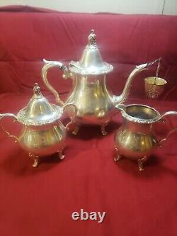 Wallace Silver plate Baroque Coffee & Tea Service set