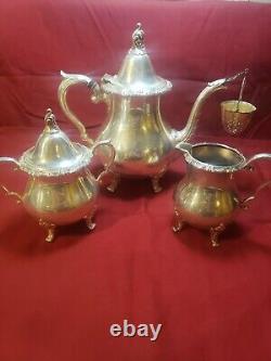 Wallace Silver plate Baroque Coffee & Tea Service set