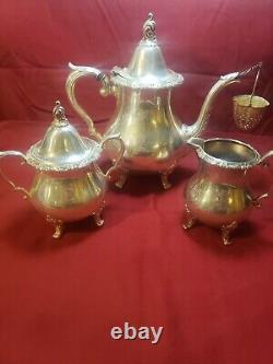 Wallace Silver plate Baroque Coffee & Tea Service set