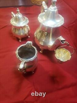 Wallace Silver plate Baroque Coffee & Tea Service set