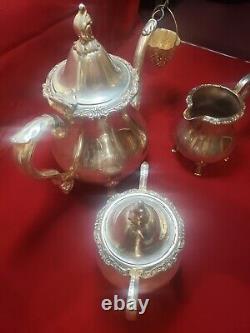 Wallace Silver plate Baroque Coffee & Tea Service set