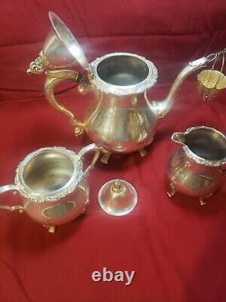 Wallace Silver plate Baroque Coffee & Tea Service set