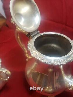 Wallace Silver plate Baroque Coffee & Tea Service set