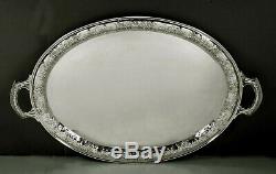 Wallace Silversmiths Sterling Tea Set Tray c1940 117 Ounces