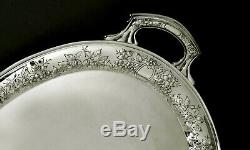 Wallace Silversmiths Sterling Tea Set Tray c1940 117 Ounces