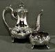 Watson Co. Sterling Tea Set C1920 Hand Decorated
