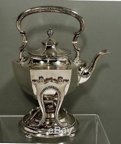 Whiting Sterling Silver Tea Kettle & Stand TEA SET c1910