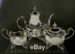 Whiting Sterling Silver Tea Set c1890 Charles Osborne Designer