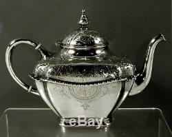 Whiting Sterling Tea Set c1875 Japanese Charles Osborne