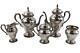 Wilcox Silver Co. I. S. Silver Plate 5 Piece Coffee And Tea Set No Tray N7053