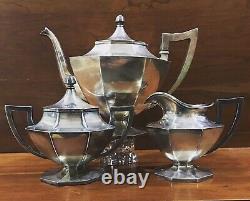 Wilcox Vintage Silver Plate TEA SET 1951 Tea Set Of 3 No Monogram