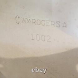 Wm Rogers Silverplate Coffee Tea Service Set #1001-1004 Paneled Design 5 Piece