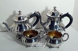 1847 Ensemble De Thé À Café Rogers Bro Silverplated Prince Charles