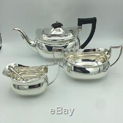 1924 Chester Angleterre 3 Piece Sterling Silver Set Thé