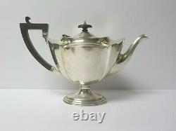 3-piece Anglais Sterling Silver Tea Set, Vers 1919, 770 Grammes