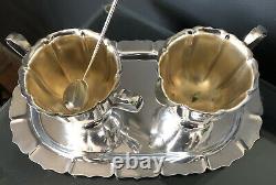 7-pc Webster Wilcox Oneida Silver Plated Tea / Coffee Set Withfooted Tray Plus