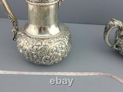 American Silver Plate Co Tea Cafe Set Floral Victorian Simpson Hall Miller