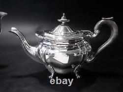 Anglais Antique Silverplate Tea Set Coffee Service William Suckling