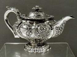 Anglais Sterling Tea Set 1824 Boar Head