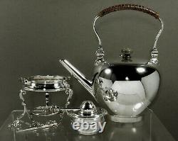 Anglais Sterling Tea Set Peter Guille Queen Anne