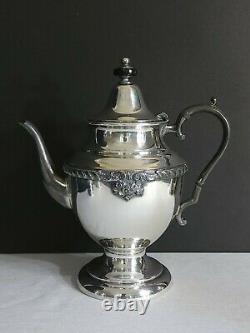 Antique 1920s Gotham Silver Sur Le Thé Et Le Café En Cuivre Four Piece Set