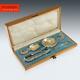 Antique 20thc Russe Faberge Argent Imperial Tea Couverts, Sokolov C. 1900