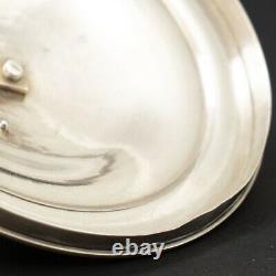 Antique 4 Pièces Coin Silver Service À Thé Dog Fleuron Mudge & Co 1800 À New York