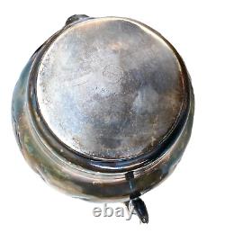 Antique Britannia Metal Co. Quad Plate Silver Tea Set, Hammered À La Main & Chased