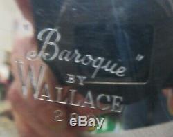 Antique Élégant, Vtg, Brillant Silverplate Wallace Baroque 6 Piece Café, À Thé
